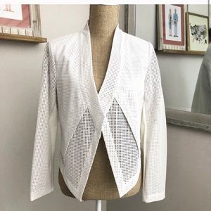 CHICOS LEATHER BLAZER